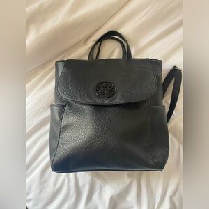 Nanette Lepore Black Vegan Leather Backpack